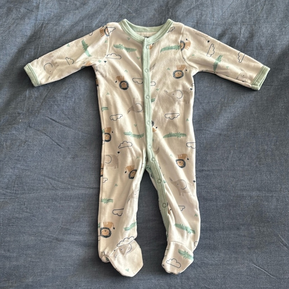 Baby Boy Sleeper Footie Onesie, 0-3 Months